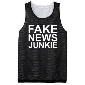 Fake News Junkie Mesh Reversible Basketball Jersey Tank