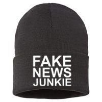 Fake News Junkie Sustainable Knit Beanie