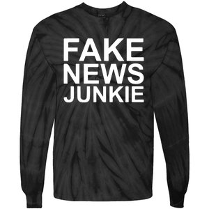 Fake News Junkie Tie-Dye Long Sleeve Shirt