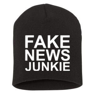 Fake News Junkie Short Acrylic Beanie