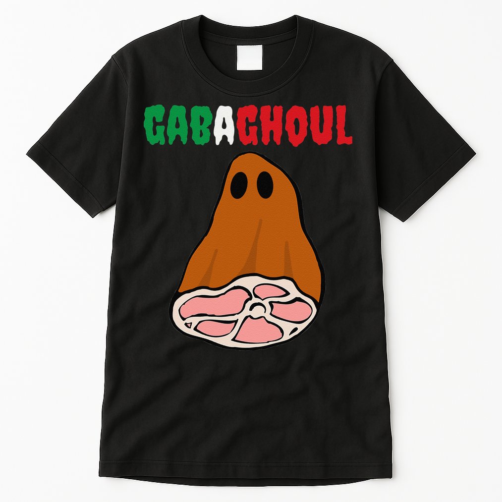 Funny New Jersey Slang Gabagool Spooky Halloween Gabaghoul Tall T-Shirt