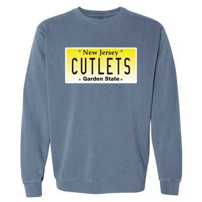 Funny New Jersey Italian American Devito Nj Cutlets Tommy Garment-Dyed Sweatshirt