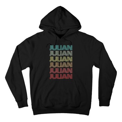 First Name JULIAN Boy Retro Personalized Girl Birthday Son Hoodie