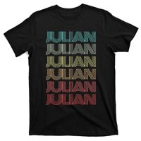 First Name JULIAN Boy Retro Personalized Girl Birthday Son T-Shirt