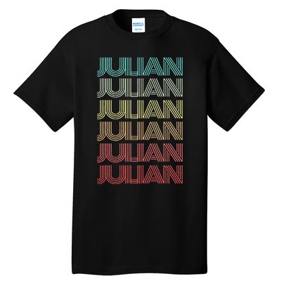 First Name JULIAN Boy Retro Personalized Girl Birthday Son Tall T-Shirt