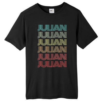 First Name JULIAN Boy Retro Personalized Girl Birthday Son Tall Fusion ChromaSoft Performance T-Shirt