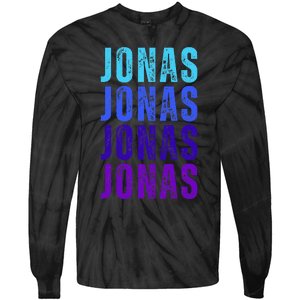 First Name Jonas I Love Jonas Tie-Dye Long Sleeve Shirt