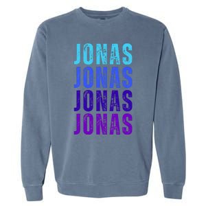 First Name Jonas I Love Jonas Garment-Dyed Sweatshirt