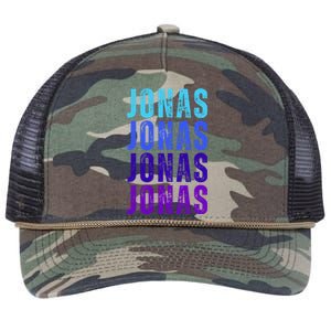 First Name Jonas I Love Jonas Retro Rope Trucker Hat Cap