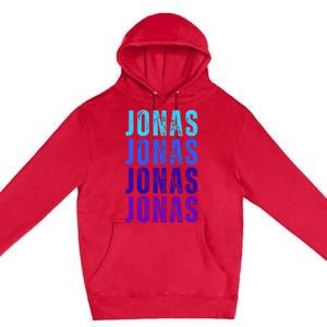 First Name Jonas I Love Jonas Premium Pullover Hoodie