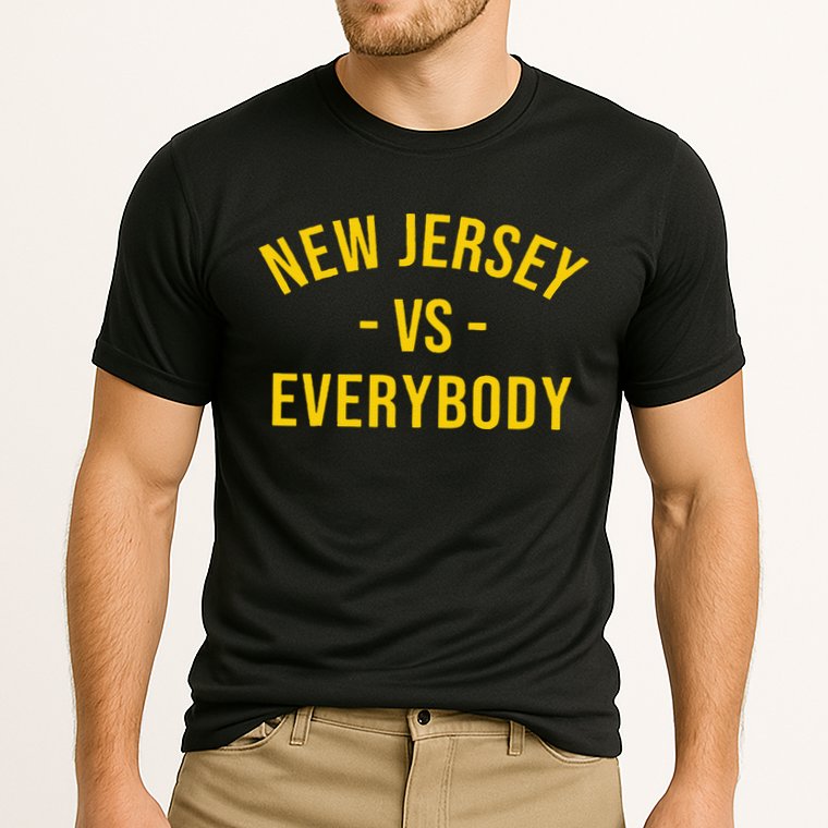 Funny New Jersey Vs Everybodys Gift Cooling Performance Crew T-Shirt