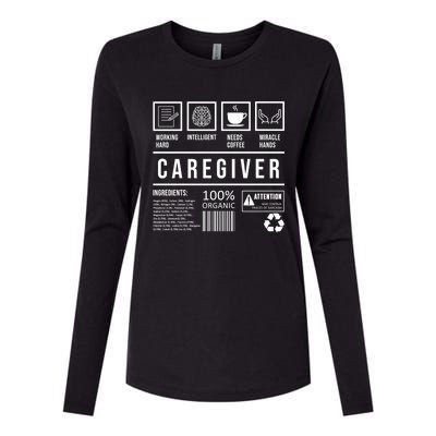 Funny Nurse Job Caregiver Great Gift Womens Cotton Relaxed Long Sleeve T-Shirt