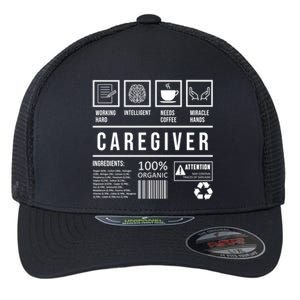 Funny Nurse Job Caregiver Great Gift Flexfit Unipanel Trucker Cap