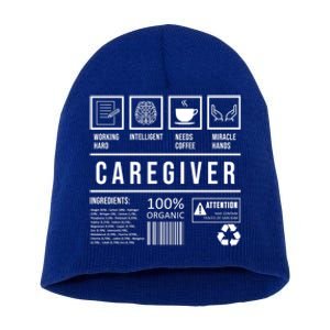 Funny Nurse Job Caregiver Great Gift Short Acrylic Beanie