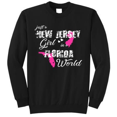 Funny New Jersey S Just A New Jersey Girl In A Florida Sweatshirt