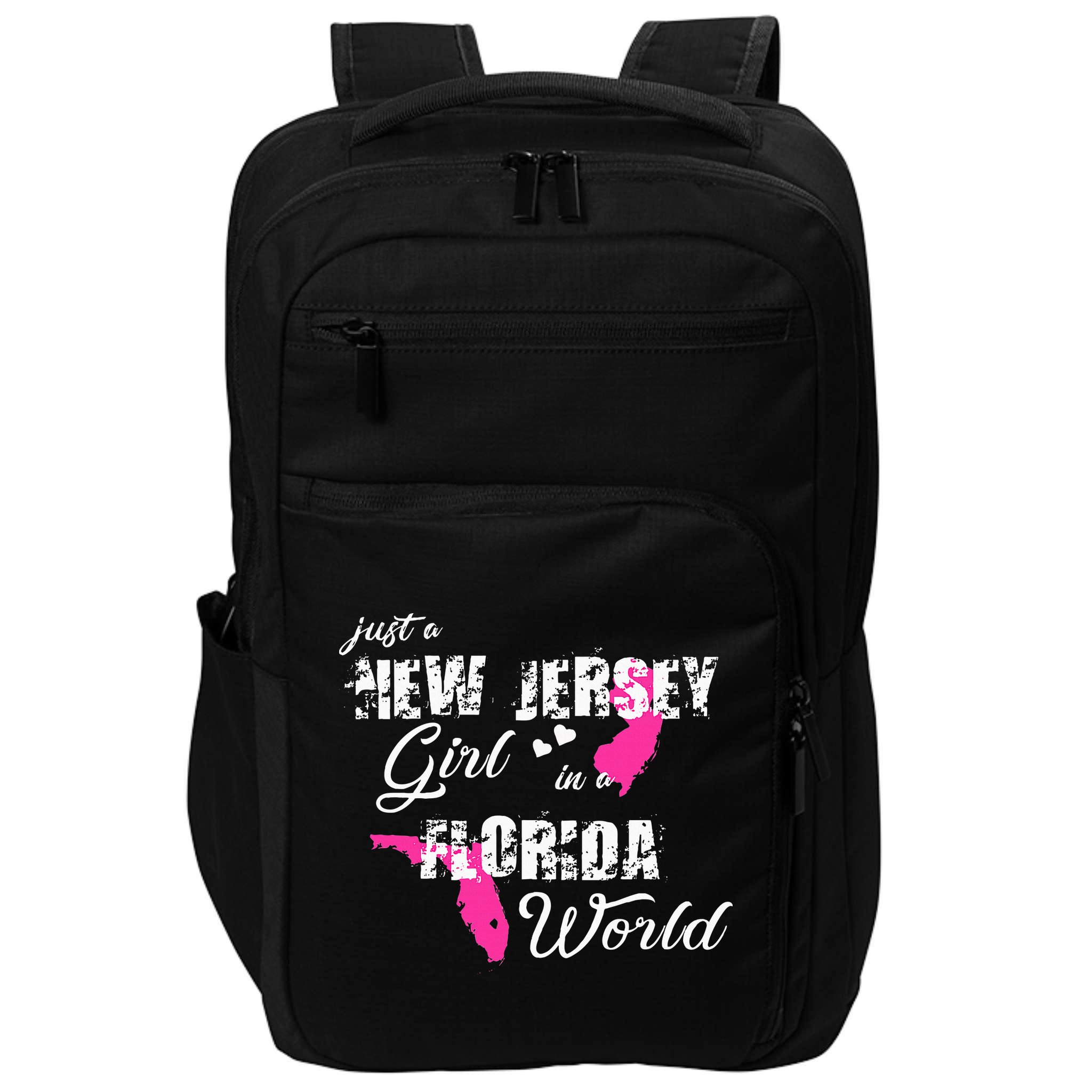 Funny New Jersey S Just A New Jersey Girl In A Florida Impact Tech Backpack