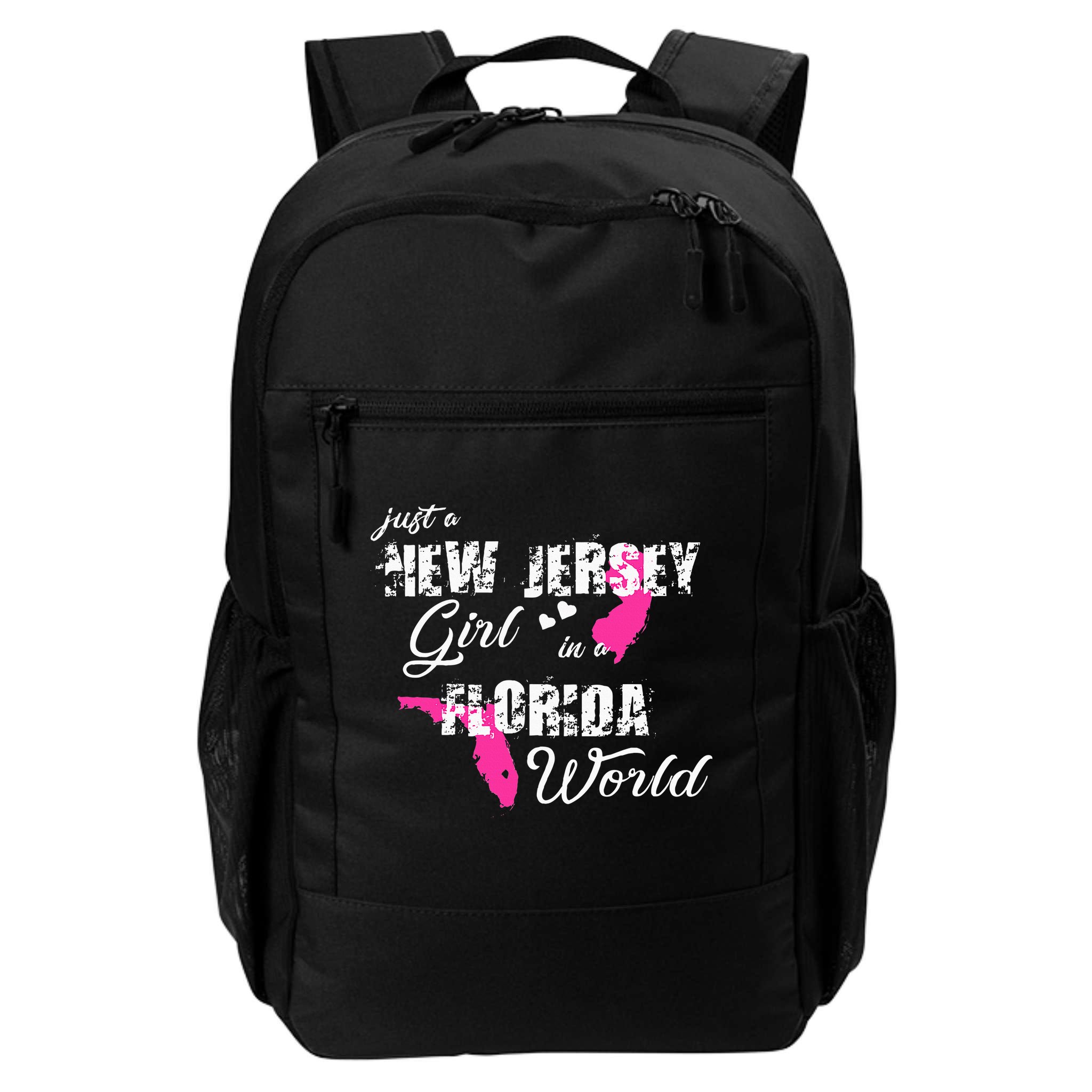Funny New Jersey S Just A New Jersey Girl In A Florida Backpack