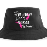 Funny New Jersey S Just A New Jersey Girl In A Florida Sustainable Bucket Hat