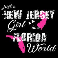 Funny New Jersey S Just A New Jersey Girl In A Florida Button