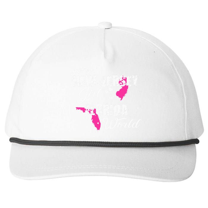 Funny New Jersey S Just A New Jersey Girl In A Florida Snapback Five-Panel Rope Hat