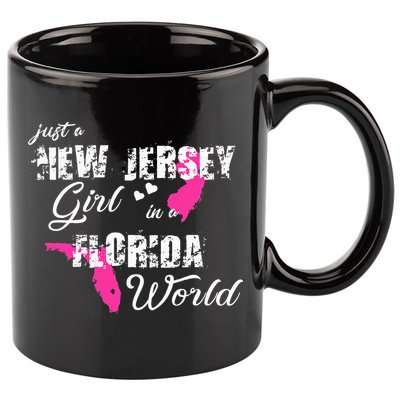 Funny New Jersey S Just A New Jersey Girl In A Florida 11oz C Handle Ceramic Mug