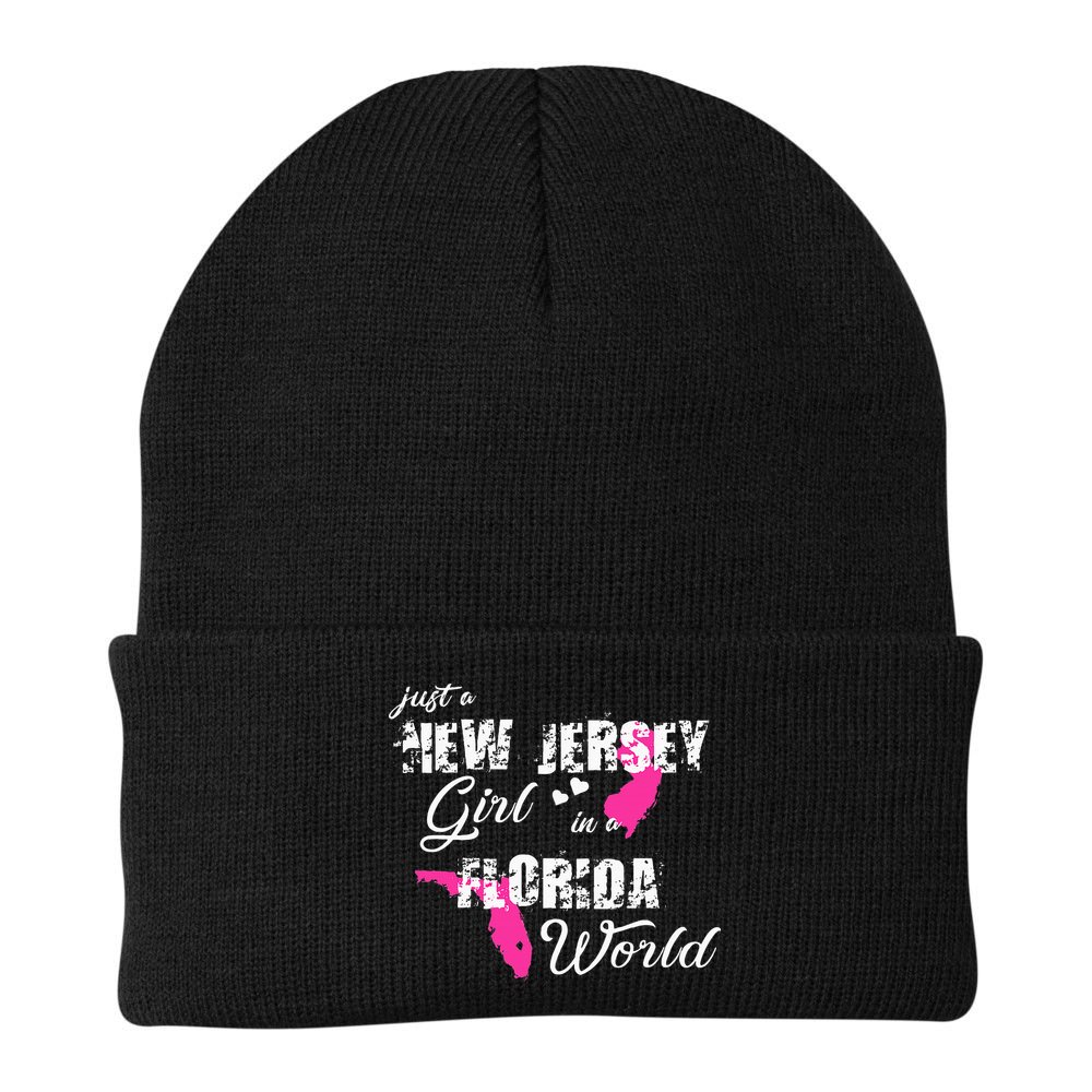 Funny New Jersey S Just A New Jersey Girl In A Florida Beanie