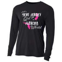 Funny New Jersey S Just A New Jersey Girl In A Florida Cooling Performance Long Sleeve Crew