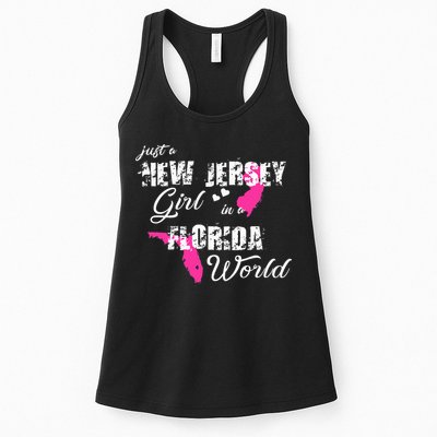 Funny New Jersey S Just A New Jersey Girl In A Florida Womens Tank Top