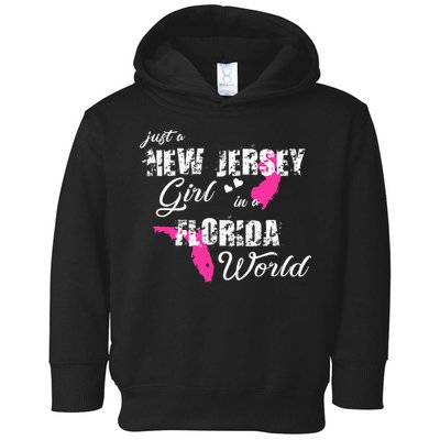 Funny New Jersey S Just A New Jersey Girl In A Florida Toddler Hoodie