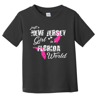 Funny New Jersey S Just A New Jersey Girl In A Florida Toddler T-Shirt