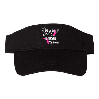 Funny New Jersey S Just A New Jersey Girl In A Florida Valucap Bio-Washed Visor