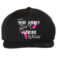 Funny New Jersey S Just A New Jersey Girl In A Florida Wool Snapback Cap