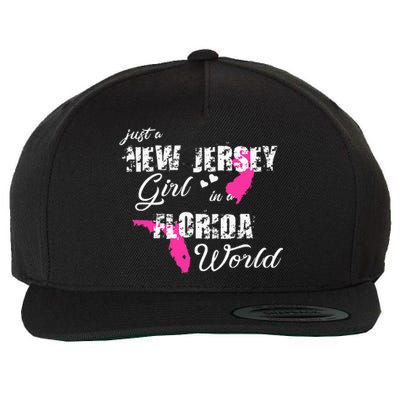 Funny New Jersey S Just A New Jersey Girl In A Florida Wool Snapback Cap