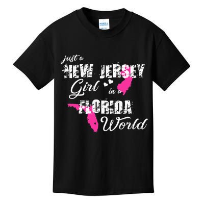 Funny New Jersey S Just A New Jersey Girl In A Florida Kids T-Shirt
