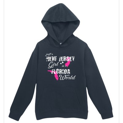 Funny New Jersey S Just A New Jersey Girl In A Florida Urban Pullover Hoodie