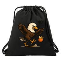 Funny No Kings In America Eagle Drawstring Bag
