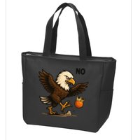 Funny No Kings In America Eagle Zip Tote Bag