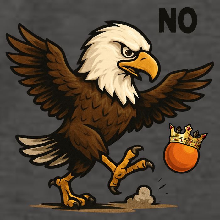 Funny No Kings In America Eagle Vector Backpack