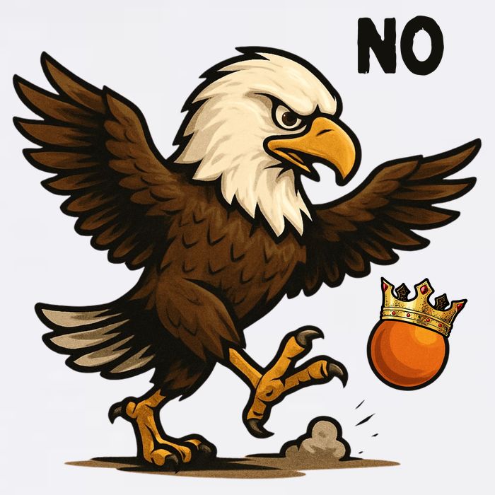 Funny No Kings In America Eagle T-Shirt
