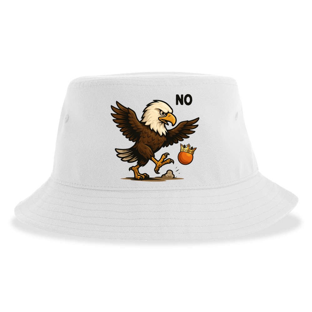 Funny No Kings In America Eagle Sustainable Bucket Hat