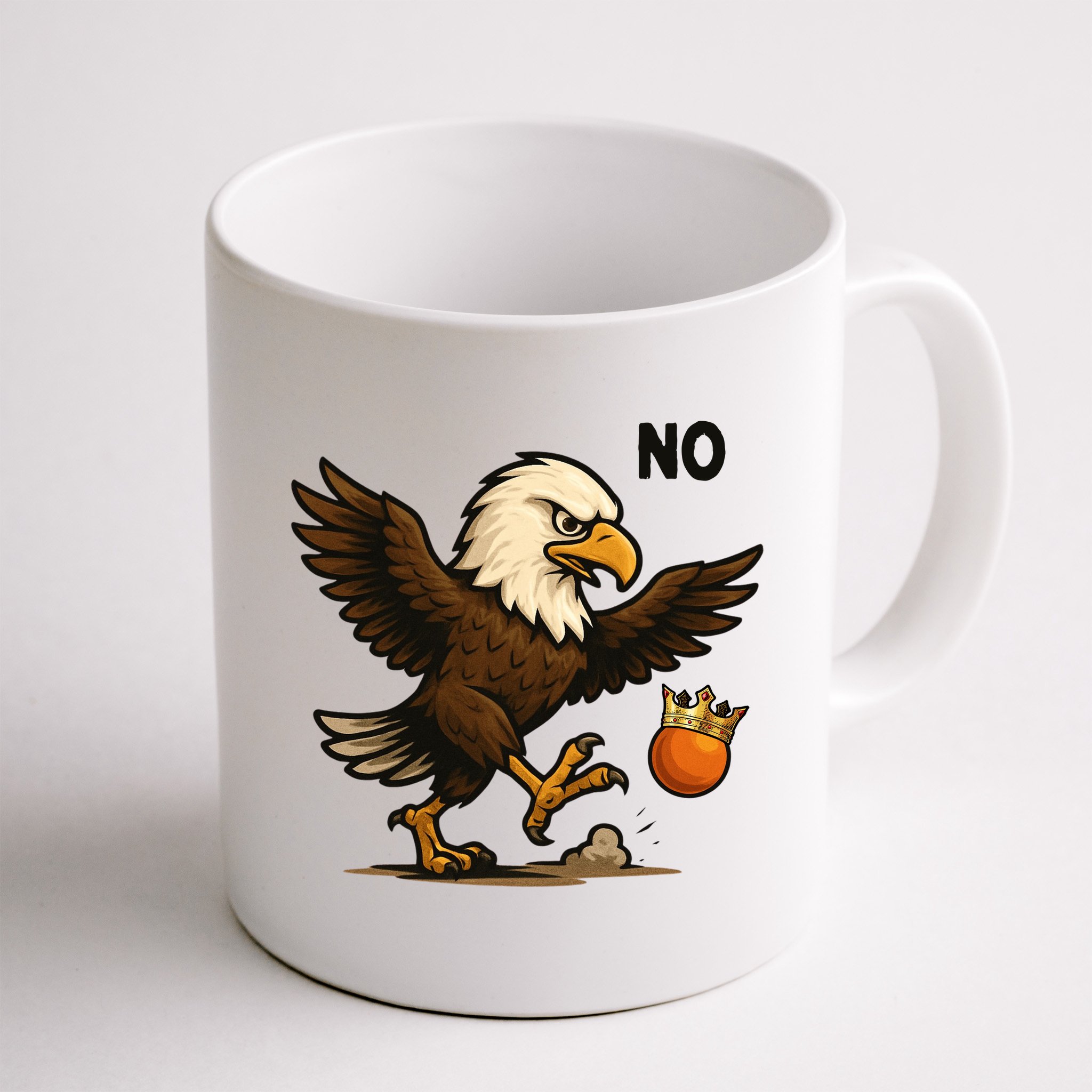 Funny No Kings In America Eagle Mug
