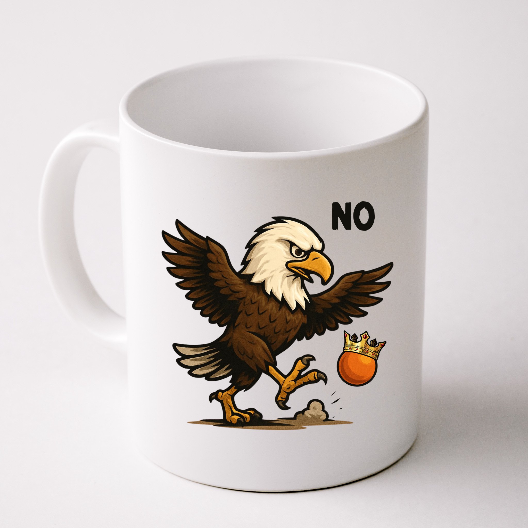 Funny No Kings In America Eagle Mug