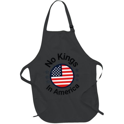 Funny No Kings In America Flag Protest Save Democracy Apron