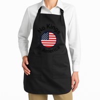 Funny No Kings In America Flag Protest Save Democracy Apron