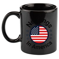 Funny No Kings In America Flag Protest Save Democracy 11oz C Handle Ceramic Mug