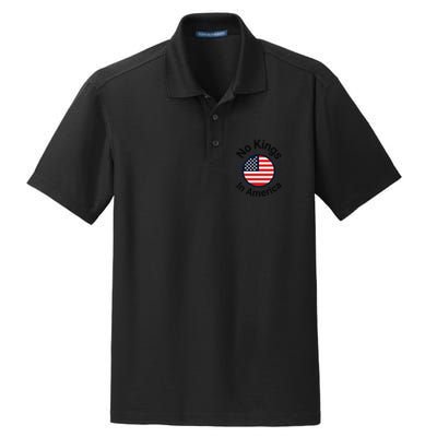Funny No Kings In America Flag Protest Save Democracy Dry Zone Grid Polo