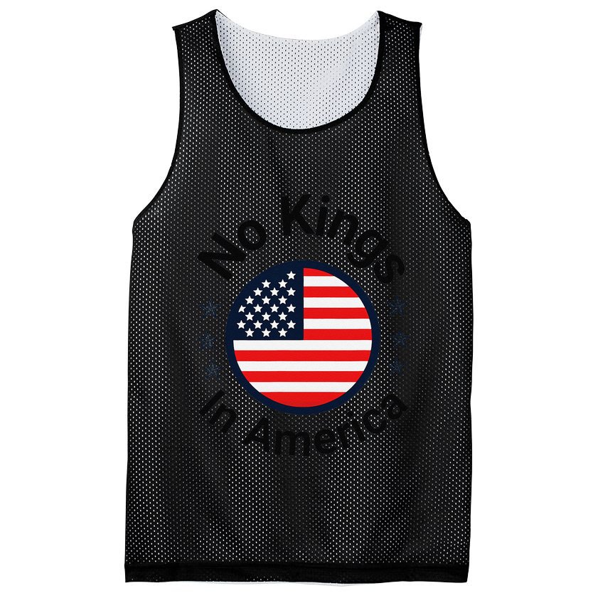 Funny No Kings In America Flag Protest Save Democracy Mesh Reversible Basketball Jersey Tank