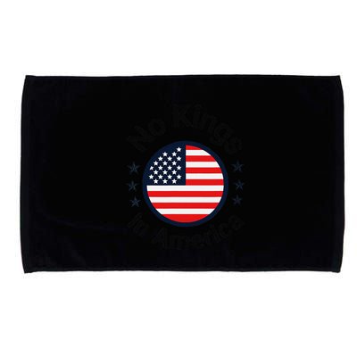 Funny No Kings In America Flag Protest Save Democracy Microfiber Hand Towel