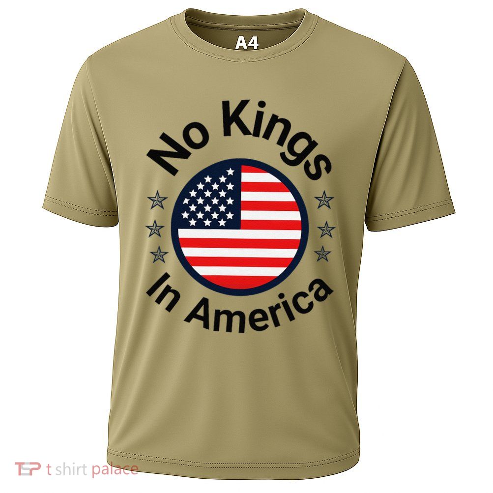 Funny No Kings In America Flag Protest Save Democracy Performance Shirt