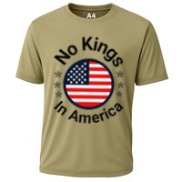 Funny No Kings In America Flag Protest Save Democracy Cooling Performance Crew T-Shirt